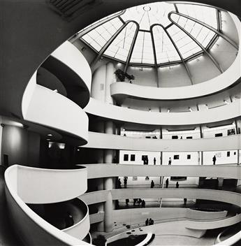 BRUCE DAVIDSON (1933- ) A pair of photographs depicting the interior of the Guggenheim Museum. 1980s.                                            